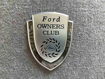 フォード FORD メタルカーエンブレム 車用デカール 飾り 金属ステッカー シール バッジ ドレスアップ 1個 シルバー 42番_画像1