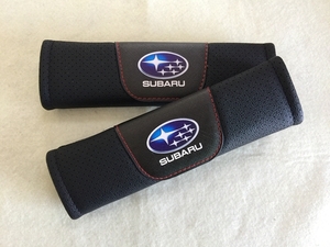  Subaru SUBARU black seat belt pad seat belt cover 2 point set seat belt cushion shoulder pad comfortable ventilation 