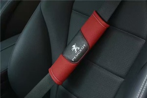  Peugeot PEUGEOT red seat belt pad seat belt cover 2 point set seat belt cushion shoulder pad comfortable ventilation 