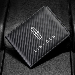 リンカーン Lincoln カードケース 免許証ケース カードホルダー PUレザー カーボン調 名刺ファイル カード入れ クレジットカードケース