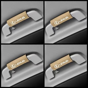 レクサス LEXUS ルーフハンドル保護カバー 車グリップカバー ルーフハンドル装飾 取っ手カバー キズ防止 4個セット ベージュ