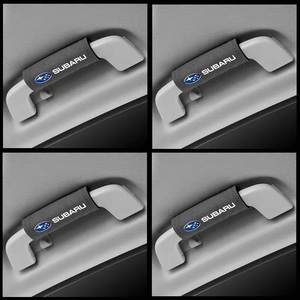 スバル SUBARU ルーフハンドル保護カバー 車グリップカバー ルーフハンドル装飾 取っ手カバー キズ防止 4個セット グレー