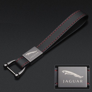  Jaguar JAGUAR key holder key ring key chain car cow leather made strap thin type light weight key black men's lady's combined use 