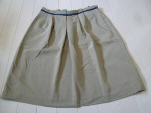 [ new goods ]pour la frime/ Pour La Frime! tea tuck entering skirt M/ Brown W62-W64 knees height Jun!330