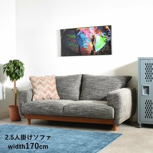 [ limitation free shipping ] fabric cloth made 2.5P wide love sofa 2 seater .3 seater . outlet furniture triple sofa -[ new goods unused exhibition goods ]KEN