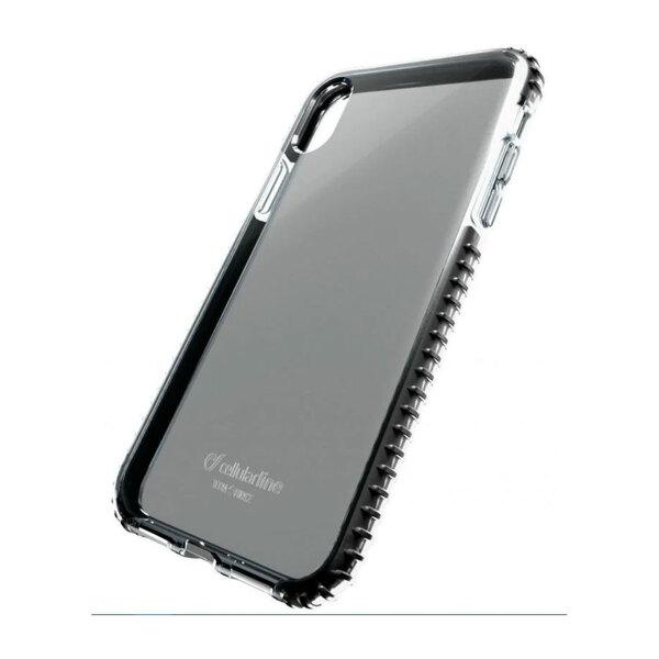 送料無料【訳あり・未使用品】iPhoneXR (6.1インチ) ハードケース 半透明:ブラック■米軍軍事規格■cellularline/セルラーライン 耐衝撃