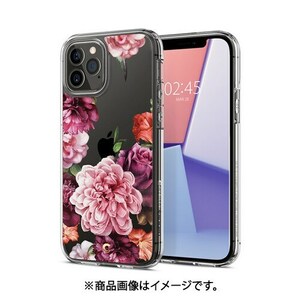 送料無料【訳あり・未使用品】iPhone12Pro／iPhone12 (6.1インチ) クリア 花柄 ハードケース■米軍軍事規格 取得■SPIGEN／CYRILL