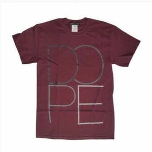 Dope Couture ドープ ドープクチュール wire logo Tシャツ マルーン M 新品未使用 送料込み