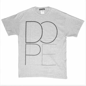 Dope Couture ドープ ドープクチュール wire logo Tシャツ グレー 黒 S 新品未使用 送料込み