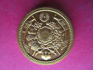  old ni jpy gold coin Meiji 9 year 