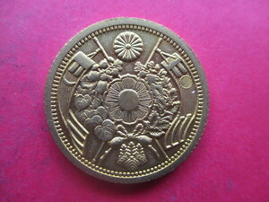  old 10 jpy gold coin Meiji four year 