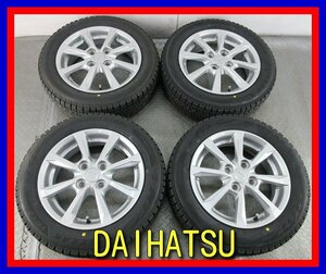 ■中古タイヤホイール■　DAIHATSU ウェイク 純正 14インチ 4.5J +45 4H 100 BRIDGESTONE VRX2 155/65R14 75Q ST 冬 激安 送料無料 J741