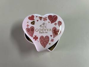 GODIVA ゴディバ ハート缶 缶のみ 9.5×9cm 高さ3.5cm