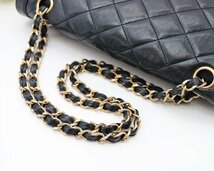 美品 希少 １円 CHANEL シャネル パリ限定 マトラッセ ダブルフラップ ダブルチェーン チェーン ショルダーバッグ ゴールド金具 C306_画像6