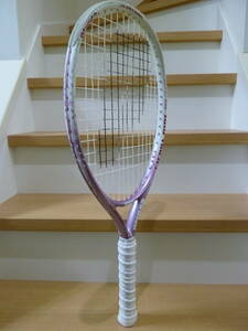 プリンス　ジュニア　硬式　テニスラケット　シエラガール25　ピンク　ラケットカバー付　中古