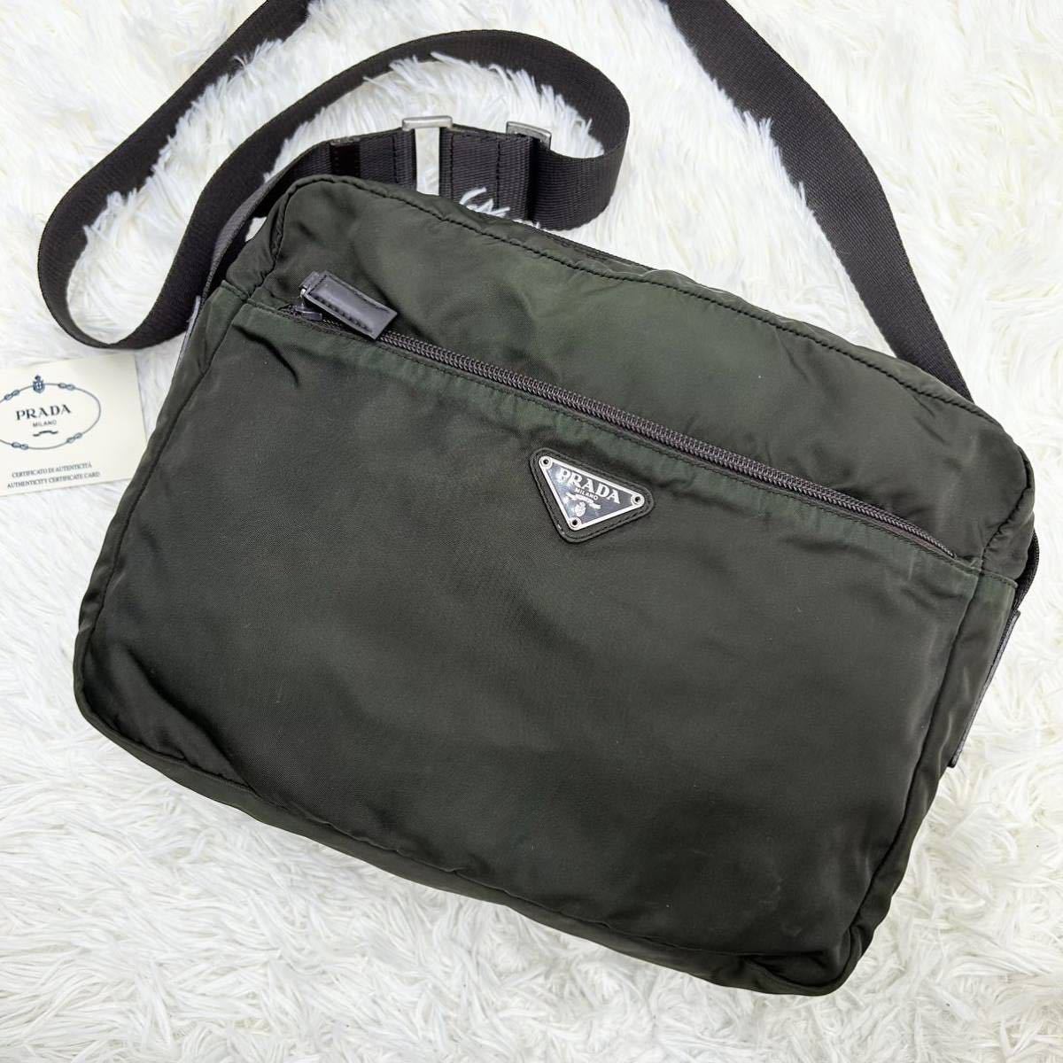ヤフオク! -「prada ショルダーバッグ カーキ ナイロン」の落札相場
