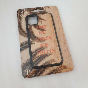 キバコワークス kibacoworks WOOD CASE FIND ME UNDER THE PALMS iPhone 11 TPU ウッドケース kibaco