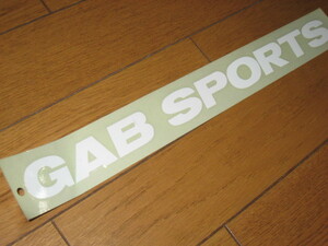 GAB SPORTS ステッカー文字抜きタイプ