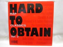 LP/レア曲コンピ/V.A. - HARD TO OBTAIN VOL. 2/LEGION, SHOBIZ & AG - WHO'S IT ON PT.1/DIAMOND D & LAKIM SHBAZZ - I CANT TAKE NO MORE_画像1