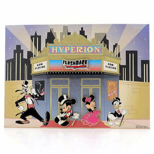  Disney Mickey & minnie Hyperion theater * flash back pin DL cast limitation 2004 year Disney Land USA