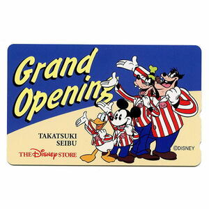  Disney Mickey & Дональд & Goofy &pi-to телефонная карточка высота . Seibu магазин Grand открытый 5000 листов ограничение 50 частотность 
