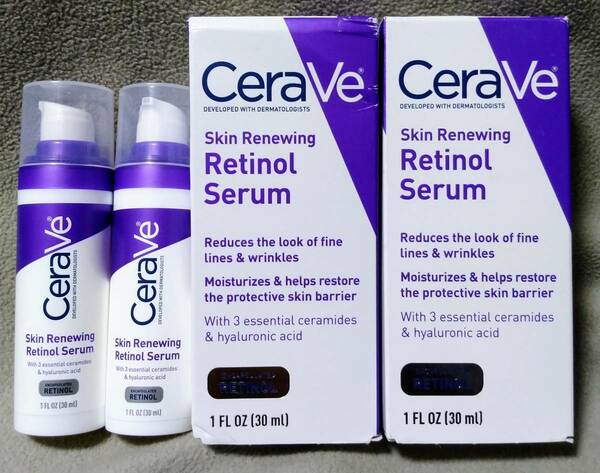 ■送料無料■2個組 セラヴィ 紫 スキンリニューイングレチノールセラム 30ml Cerave Skin Renewing Retinol Serum