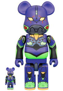 BE@RBRICK Evangelion Unit-01 ( новый покраска версия ) 100% & 400% Bearbrick meti com игрушка MEDICOM TOY новый товар 