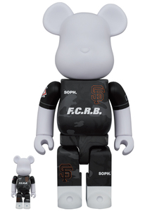 BE@RBRICK F.C.R.B. × MLB 100％ & 400％ (SAN FRANCISCO GIANTS)　ベアブリック　メディコムトイ MEDICOM TOY　新品