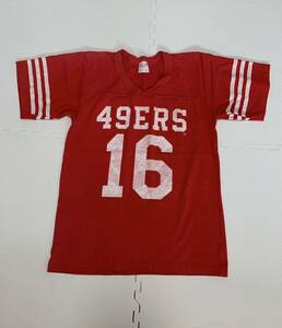 ★80s90s Rowrings ローリングス フットボール Tシャツ 49ERS フォーティーナイナーズユース