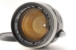 [A品] Canon LENS 50mm F1.4 Lマウント＊10982