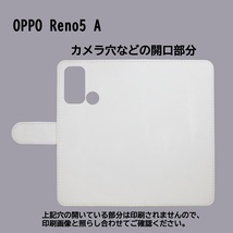 OPPO Reno5 A A101OP　スマホケース 手帳型 プリントケース アネモネ 花 モノトーン_画像3