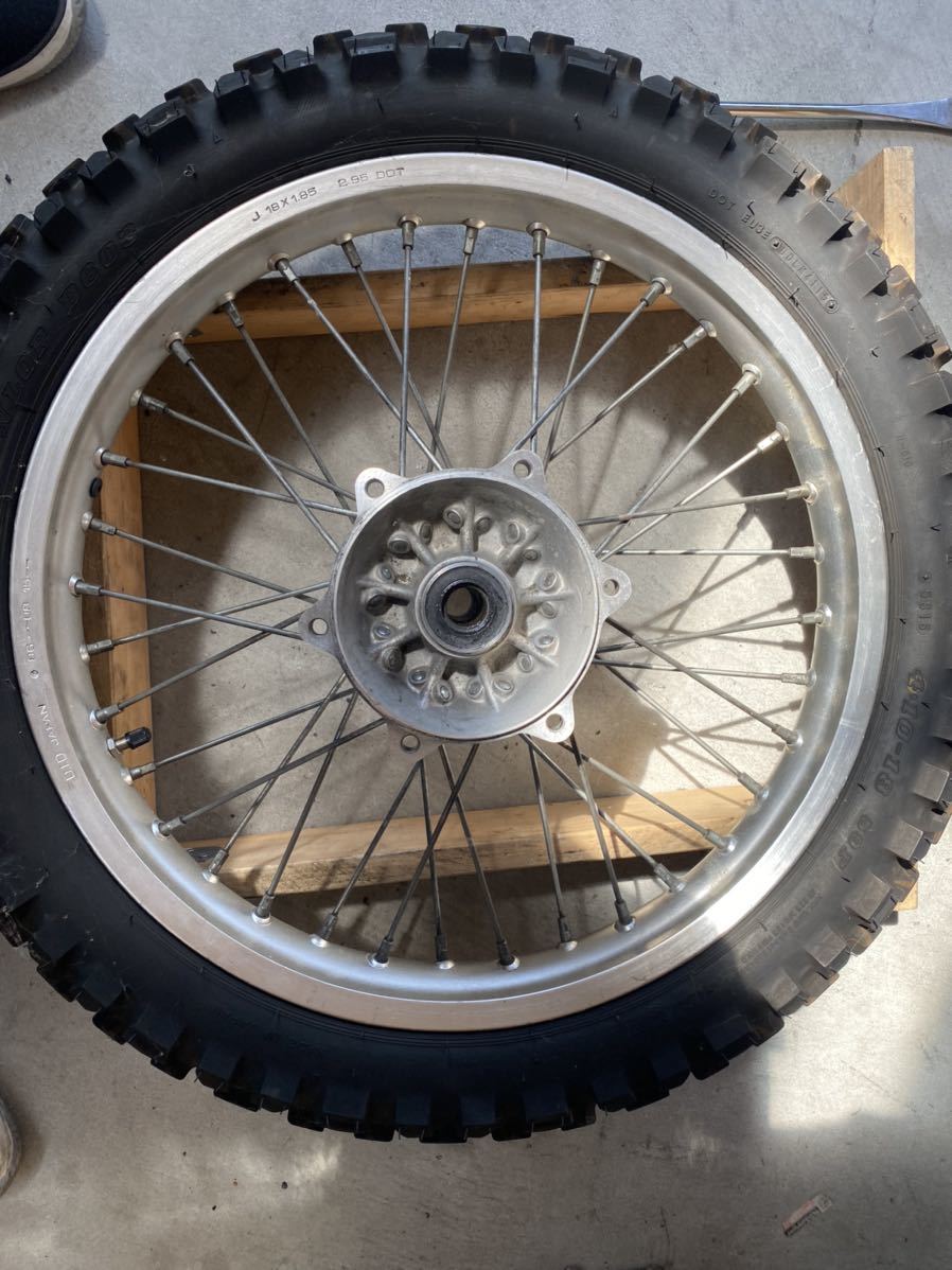 KLX250 デジタルメーター用 フロントホイール ジャンク Dトラッカー等-