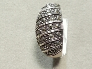  antique look maru . site silver ring size 15 7114
