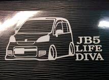 ライフ ディーバ 車体ステッカー JB5 ホンダ アイライン 車高短仕様 LIFE DIVA_画像1