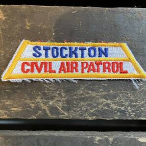 【USA vintage】ワッペン STOCKTON CIVIL AIR PATROL 民間航空パトロール アメリカ ビンテージ カリフォルニア ストックトン