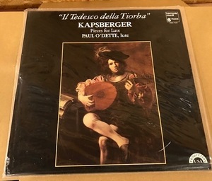 米■稀少!未開封■Kapsberger, Paul O'Dette - Il Tedesco Della Tiorba - Pieces For Lute■Harmonia Mundi FRANCE■