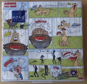  paper napkin *Angus the Thief dog dog anime manga decoupage paper napkins 