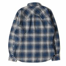 TMT ティーエムティー シャツ インディゴチェック ウエスタン ネルシャツ L/SL FLANNEL INDIGO CHECK SHIRT インディゴ グレー M_画像2