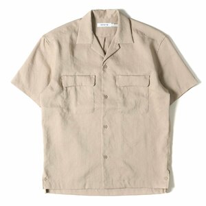 NONNATIVE ノンネイティブ シャツ リップストップ オープンカラー 半袖シャツ BOWLER S/S SHIRT P/R RIPSTOP / NN-S3917 21SS ベージュ 1