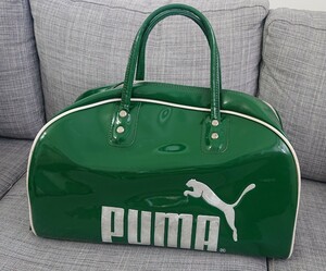 PUMA プーマ スポーツバッグ ボストンバッグ 80年代 ヴィンテージ 希少なグリーン 当時物