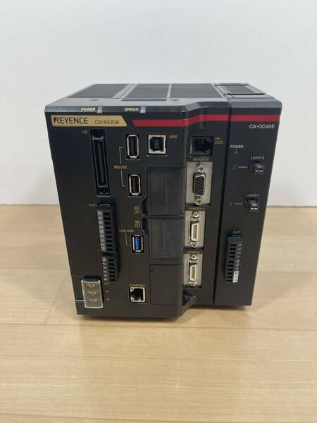 CV-X420A CA-DC40E セット KEYENCE 画像センサ CV-X シリーズ 200万画素カメラ対応コントローラ 31-112+31-115