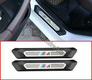 ABS car door foundation M Logo BMW X3 G01 BMW X4 G02 2018 2019 M styling door scuff plate step rear 2 sheets 