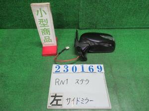 ステラ ABA-RN1 左 サイド ミラー カスタムRS 65K ダークバイオレットパール ミツバ E13 011199 23169