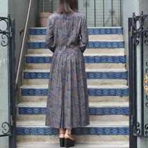 USA VINTAGE J Christpher PAISLEY PATTERNED LONG ONE PIECE/アメリカ古着ペイズリー柄ロングワンピース_画像2