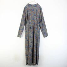USA VINTAGE J Christpher PAISLEY PATTERNED LONG ONE PIECE/アメリカ古着ペイズリー柄ロングワンピース_画像3