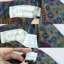 USA VINTAGE J Christpher PAISLEY PATTERNED LONG ONE PIECE/アメリカ古着ペイズリー柄ロングワンピース_画像10