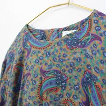 USA VINTAGE J Christpher PAISLEY PATTERNED LONG ONE PIECE/アメリカ古着ペイズリー柄ロングワンピース_画像5