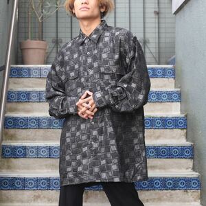 *SPECIAL ITEM* USA VINTAGE TRUST ALL EMBROIDERY OVER DESIGN SHIRT/アメリカ古着総刺繍オーバーデザインシャツ