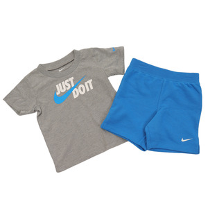 ナイキ NIKE Ｔシャツ＆ショートパンツセットアップ 通学通園 男児女児 66E667 BE1 KIDS JUST DO IT SS TEE & SHORT SET 18M（85）