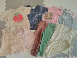  child clothes summer thing girl 9 point set size 90